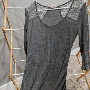 Serene blue 3/4 sleeve top